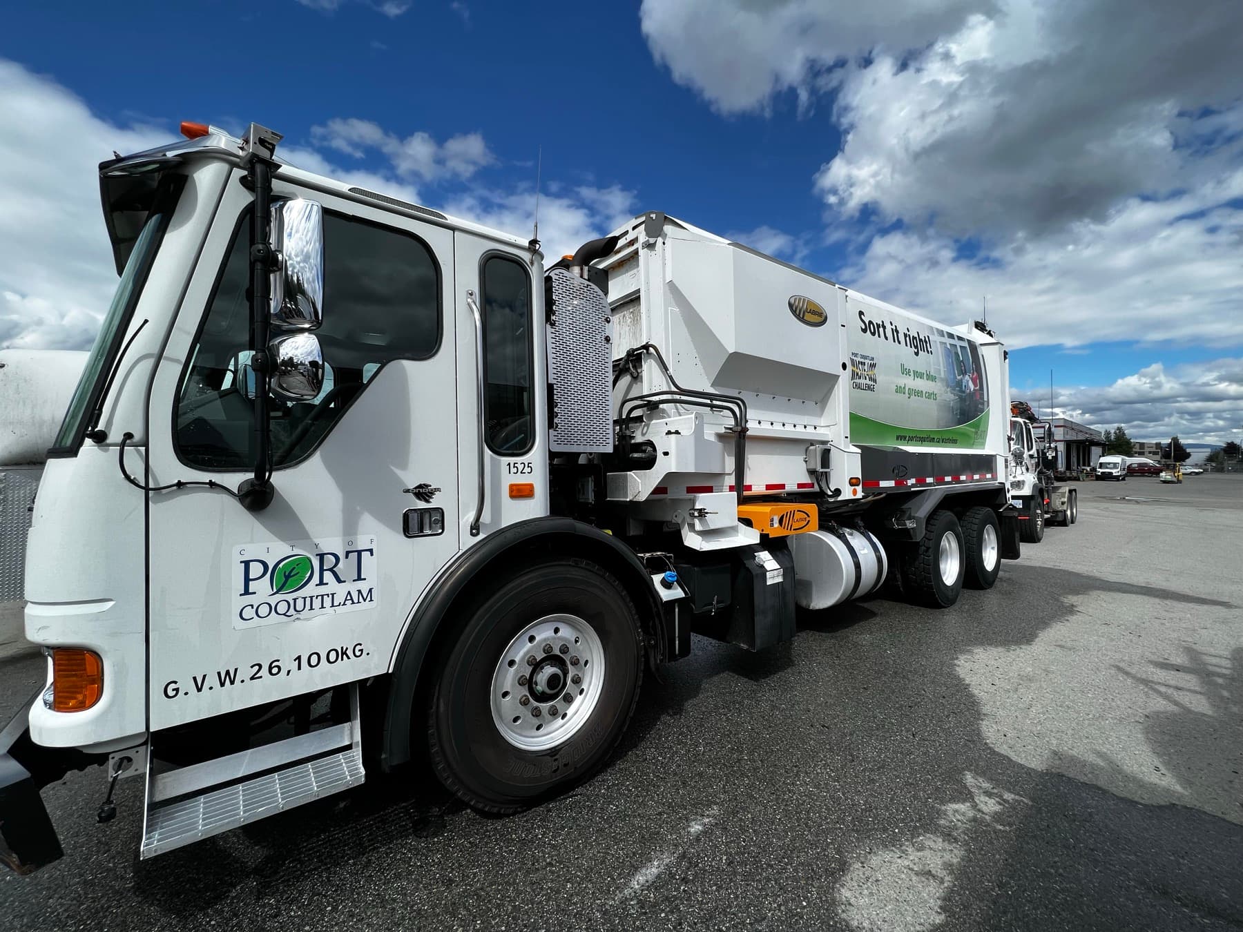Clean City of Port Coquitlam municipal truck